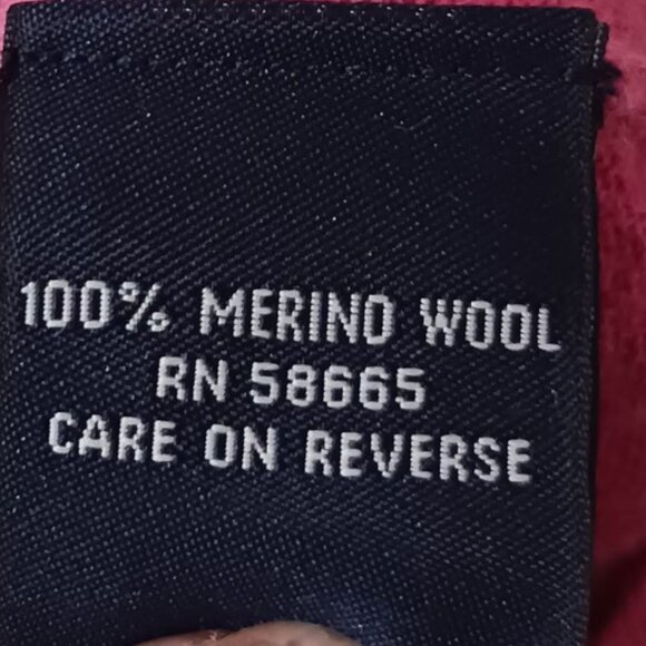 Faconnable Men Crewneck Sweater Long Sleeve Classic Fit Red Violet Large - Picture 10 of 12